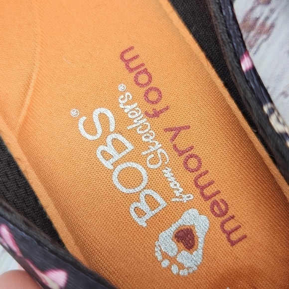 Bobs Skechers | EUC Posh Pup Loafers Dogs Black‎ Size 8 - Picture 8 of 9